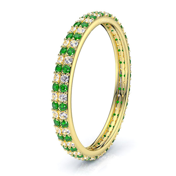 Yellow Diamond and Emerald