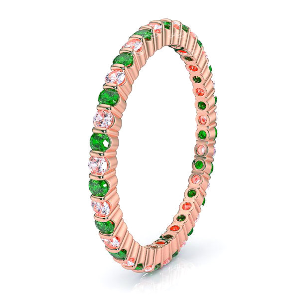 Rose Diamond and Emerald