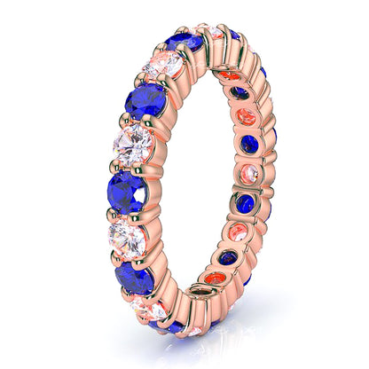 Rose Diamond and Blue Sapphire