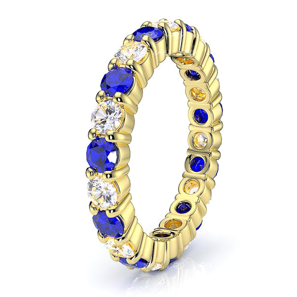 Yellow Diamond and Blue Sapphire