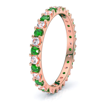 Rose Diamond and Emerald