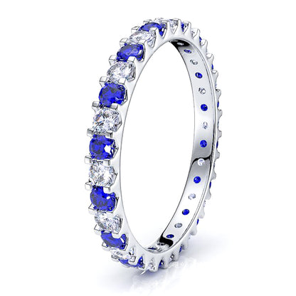 Diamond and Blue Sapphire