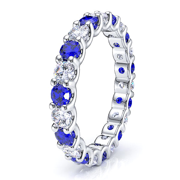 Diamond and Blue Sapphire