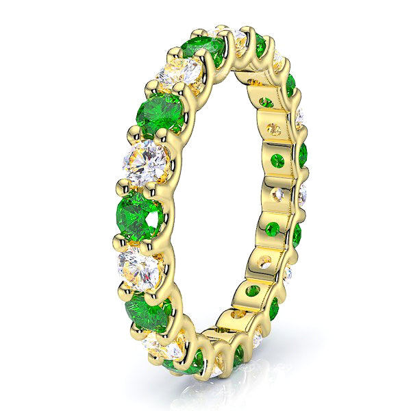 Yellow Diamond and Emerald
