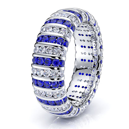 White Diamond and Blue Sapphire