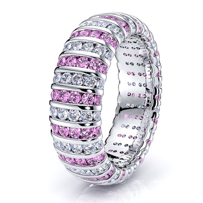 Diamond and Pink Sapphire