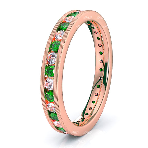 Rose Diamond and Emerald