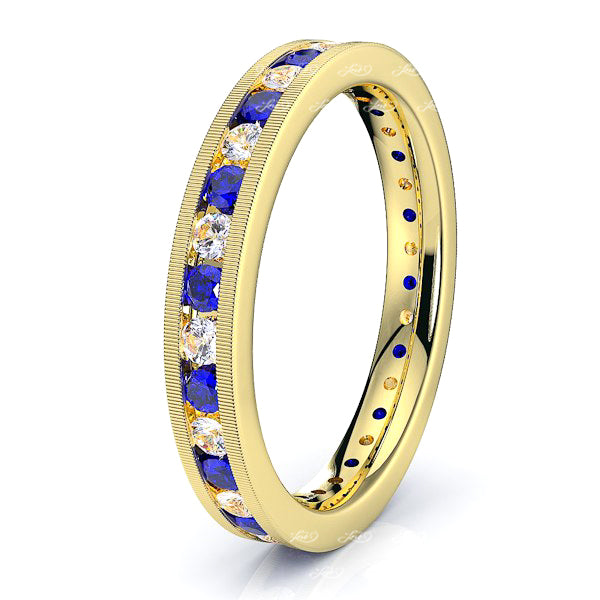 Yellow Diamond and Blue Sapphire