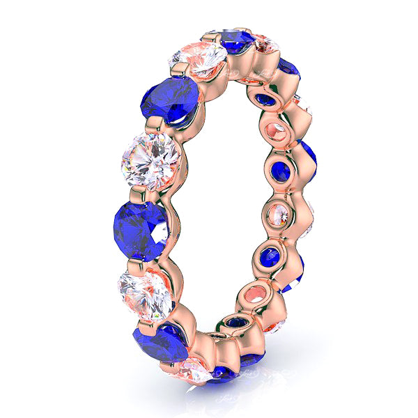Rose Diamond and Blue Sapphire
