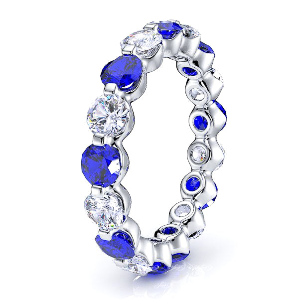 Diamond and Blue Sapphire