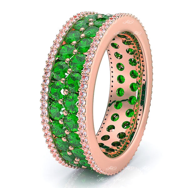 Rose Diamond and Emerald