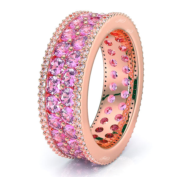 Rose Diamond and Pink Sapphire