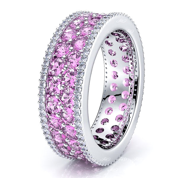 Diamond and Pink Sapphire