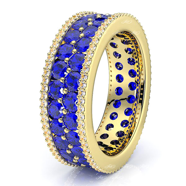 Yellow Diamond and Blue Sapphire