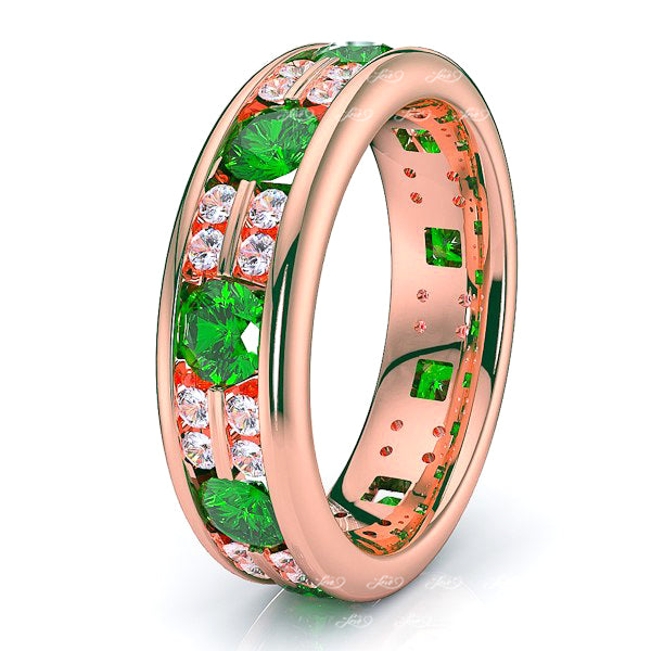 Rose Diamond and Emerald
