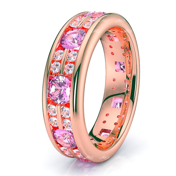 Rose Diamond and Pink Sapphire