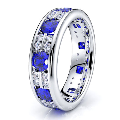 White Diamond and Blue Sapphire