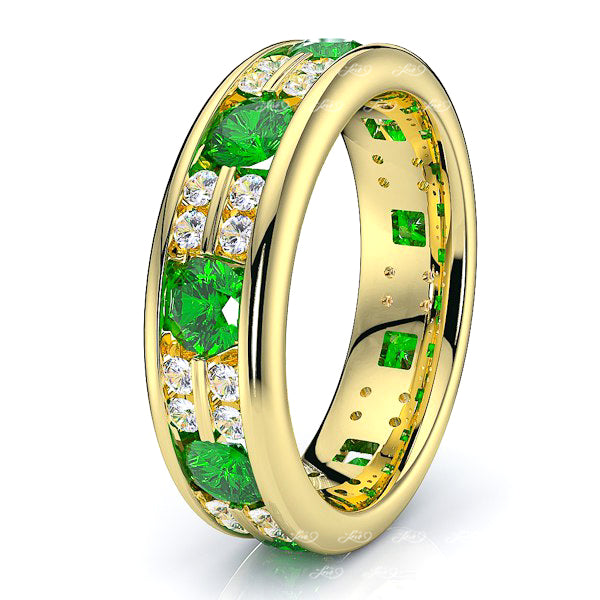 Yellow Diamond and Emerald
