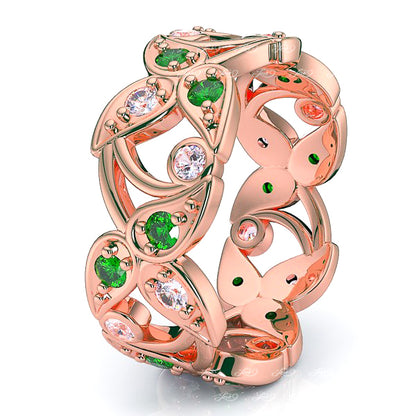Rose Diamond and Emerald