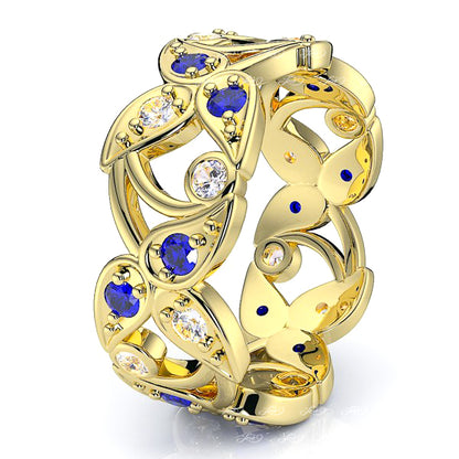Yellow Diamond and Blue Sapphire