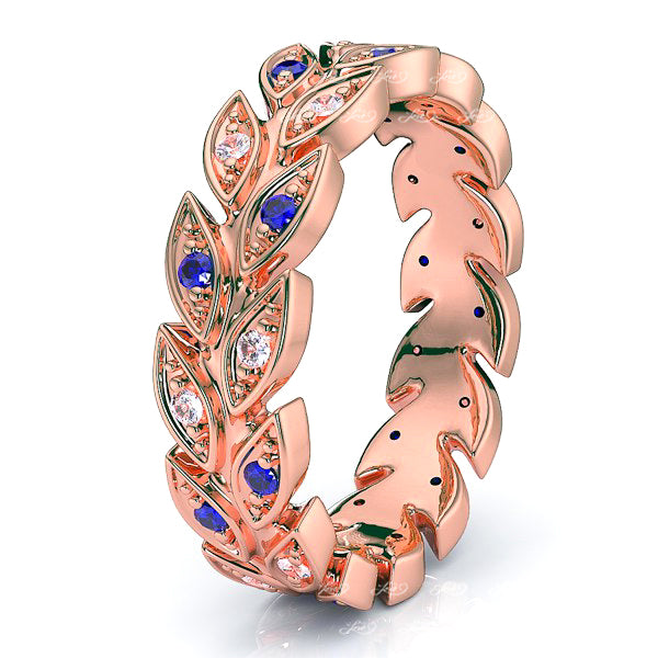 Rose Diamond and Blue Sapphire