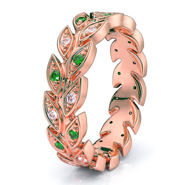 Rose Diamond and Emerald