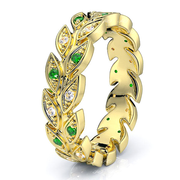 Yellow Diamond and Emerald