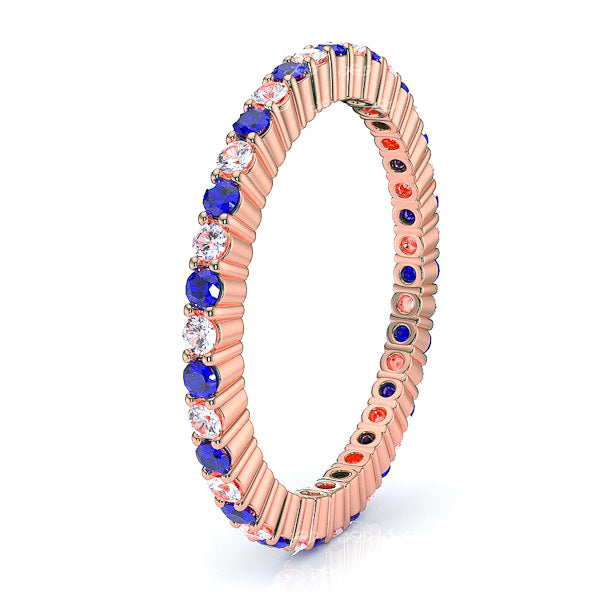 Rose Diamond and Blue Sapphire