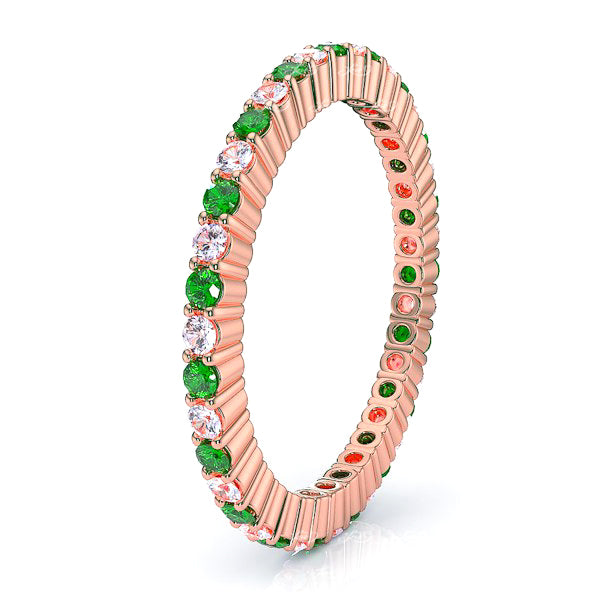 Rose Diamond and Emerald