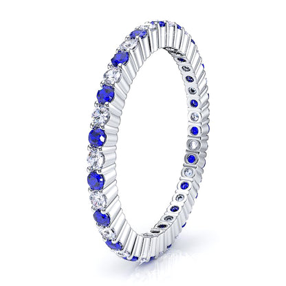 White Diamond and Blue Sapphire