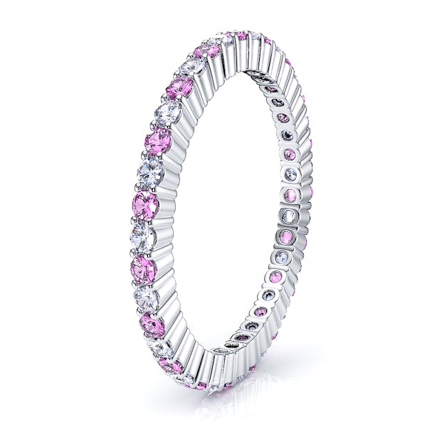 Diamond and Pink Sapphire