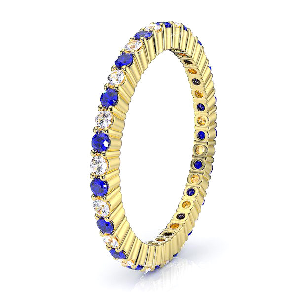 Yellow Diamond and Blue Sapphire
