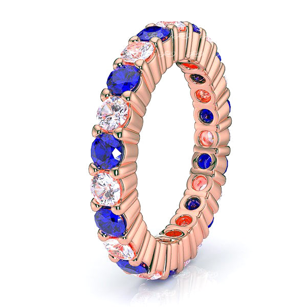 Rose Diamond and Blue Sapphire