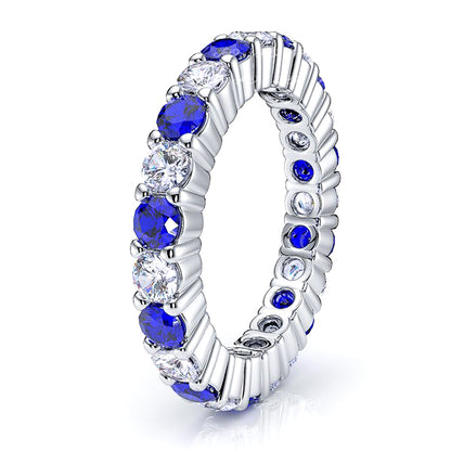 White Diamond and Blue Sapphire