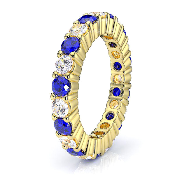 Yellow Diamond and Blue Sapphire