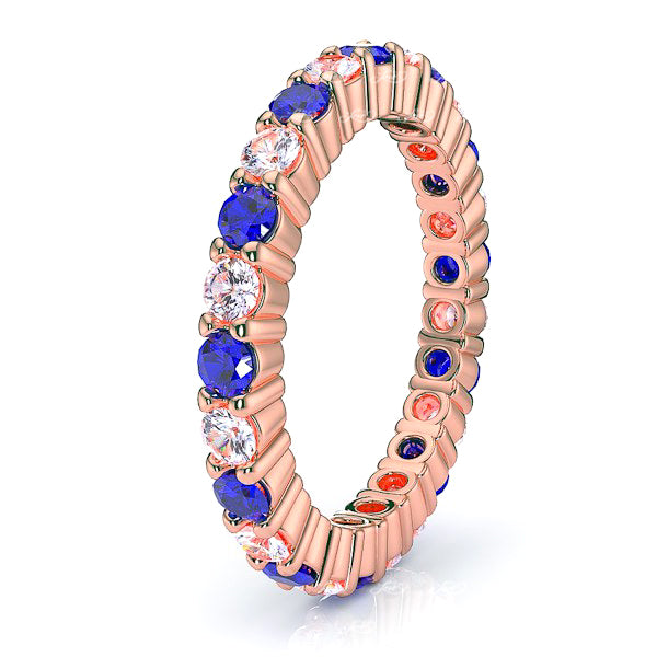 Rose Diamond and Blue Sapphire