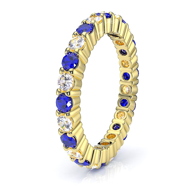 Yellow Diamond and Blue Sapphire