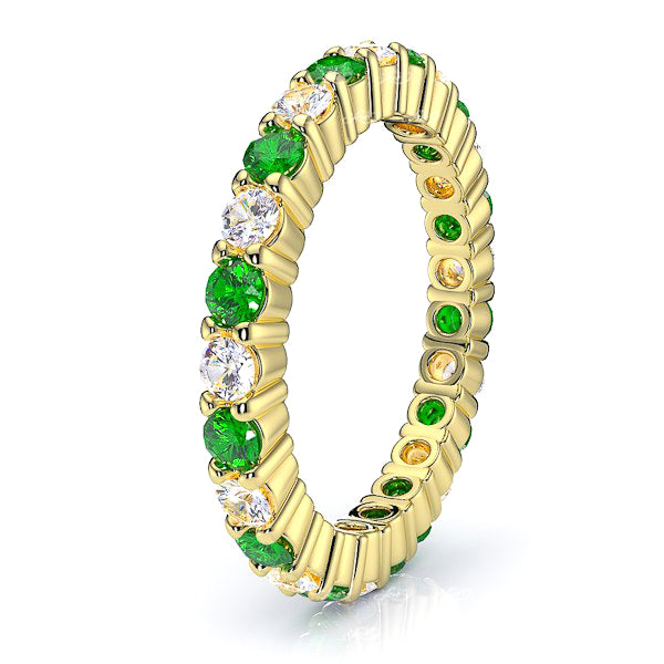 Yellow Diamond and Emerald