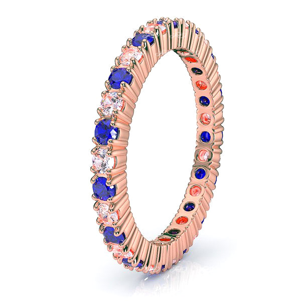 Rose Diamond and Blue Sapphire
