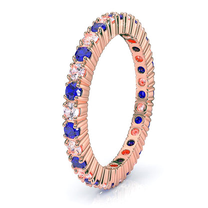 Rose Diamond and Blue Sapphire