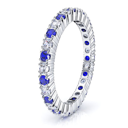 White Diamond and Blue Sapphire