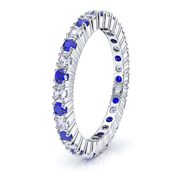 Diamond and Blue Sapphire