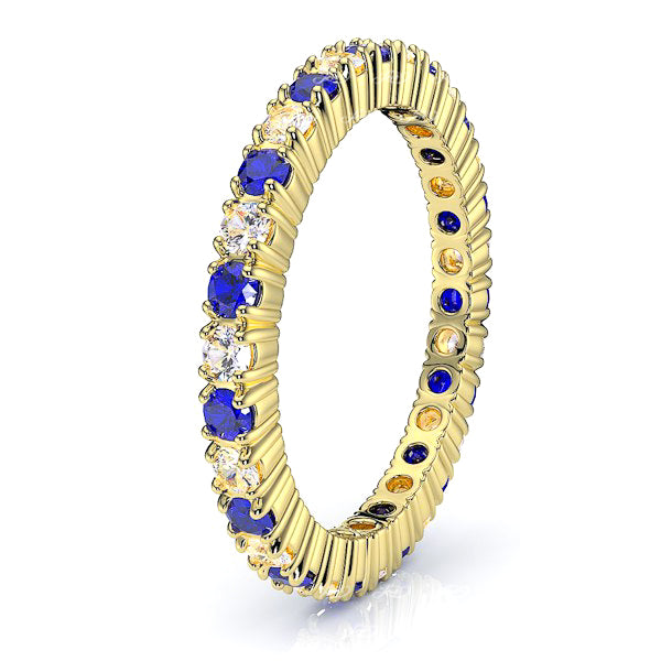 Yellow Diamond and Blue Sapphire