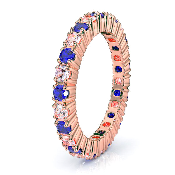 Rose Diamond and Blue Sapphire
