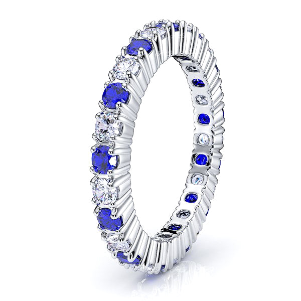 White Diamond and Blue Sapphire