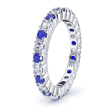 White Diamond and Blue Sapphire