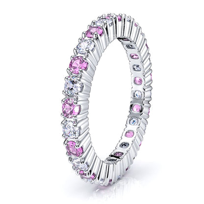 Diamond and Pink Sapphire