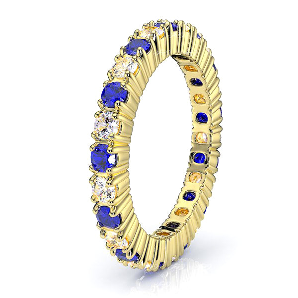 Yellow Diamond and Blue Sapphire