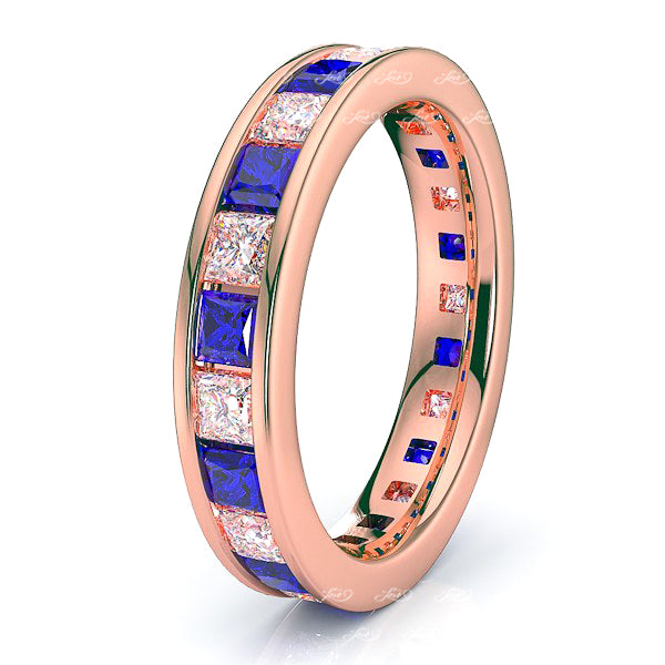 Rose Diamond and Blue Sapphire