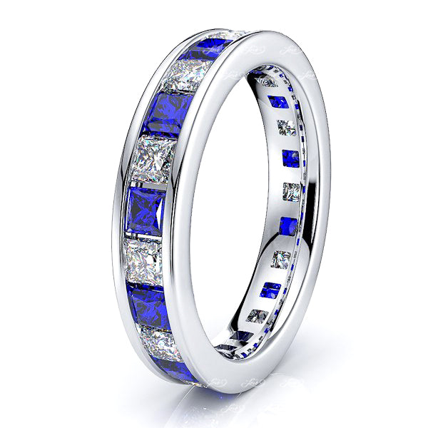 Diamond and Blue Sapphire